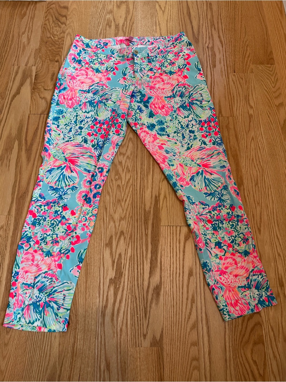 Lilly Pulitzer Fish Print Kelly Pants